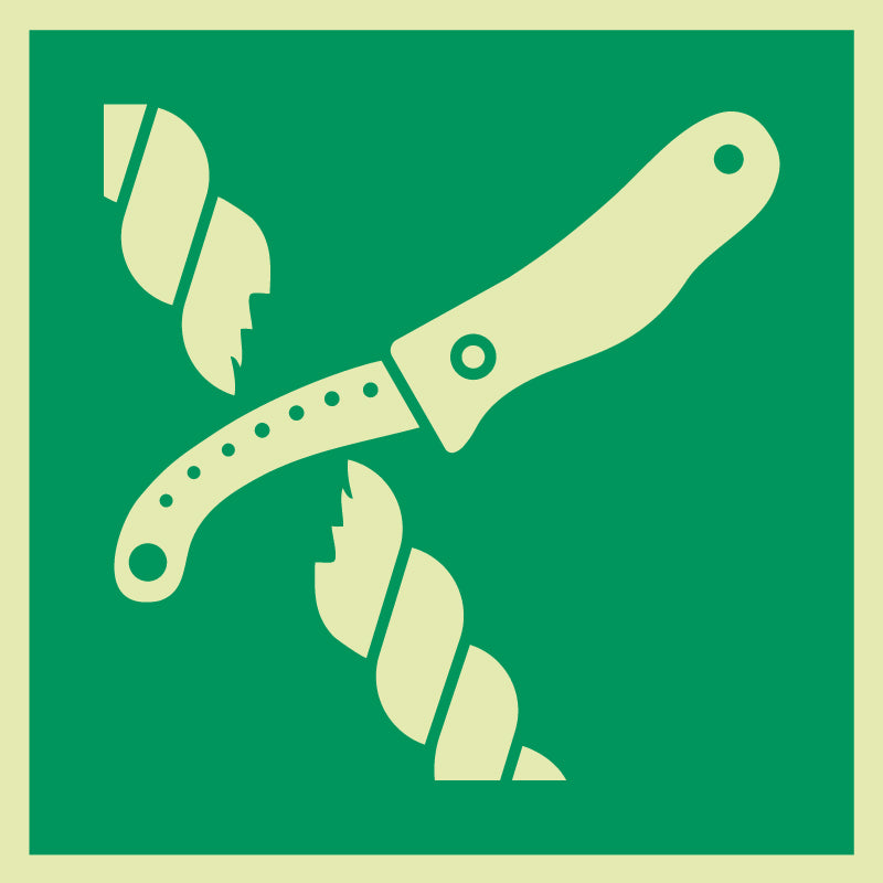 Kniv for redningsflåte