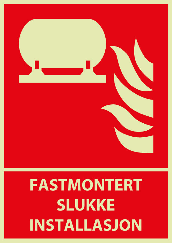 Fastmontert slukke installasjon