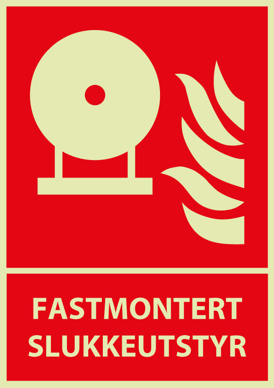 Fastmontert slukkeutstyr