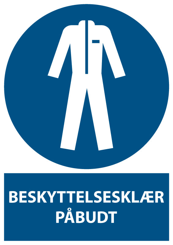 Beskyttelsesklær påbudt