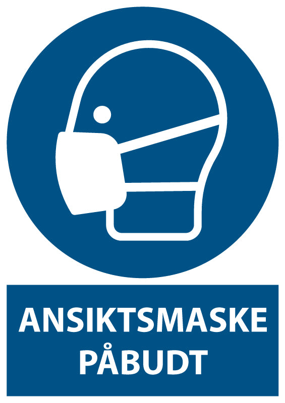 Ansiktsmaske påbudt