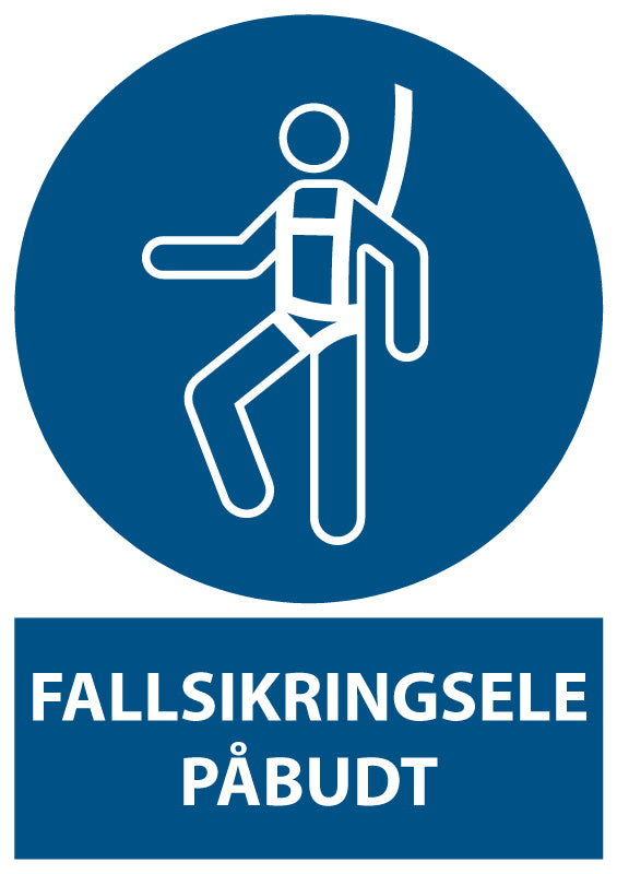 Fallsikringsele påbudt