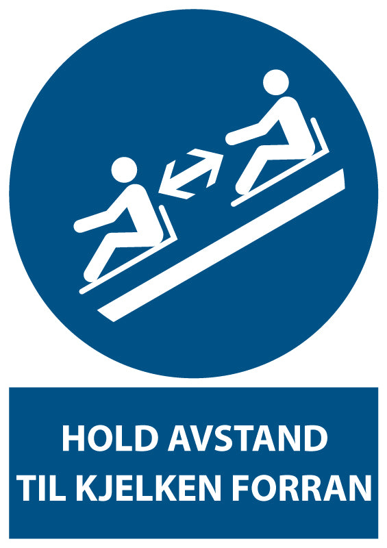 Hold avstand til kjelken foran