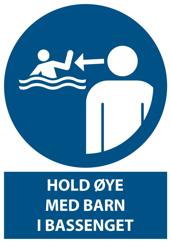 Hold øye med barn i bassenget