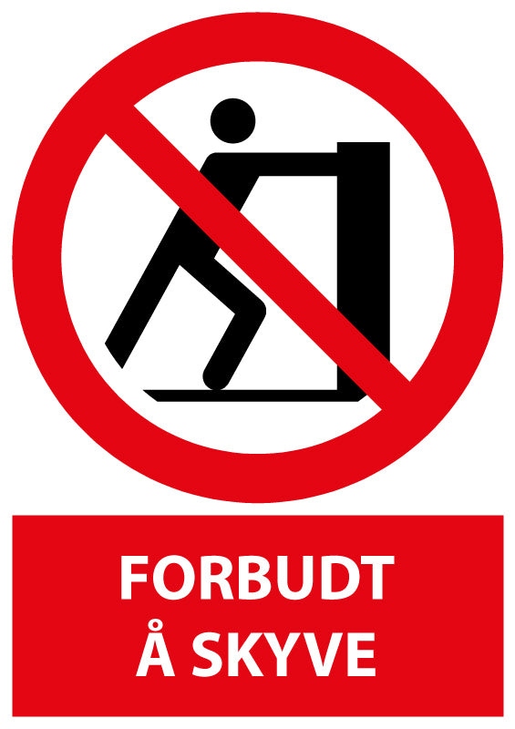 Forbudt å skyve