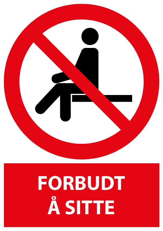 Forbudt å sitte