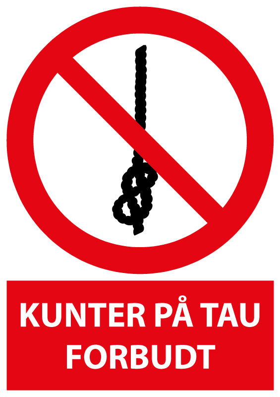 Knuter på tau forbudt