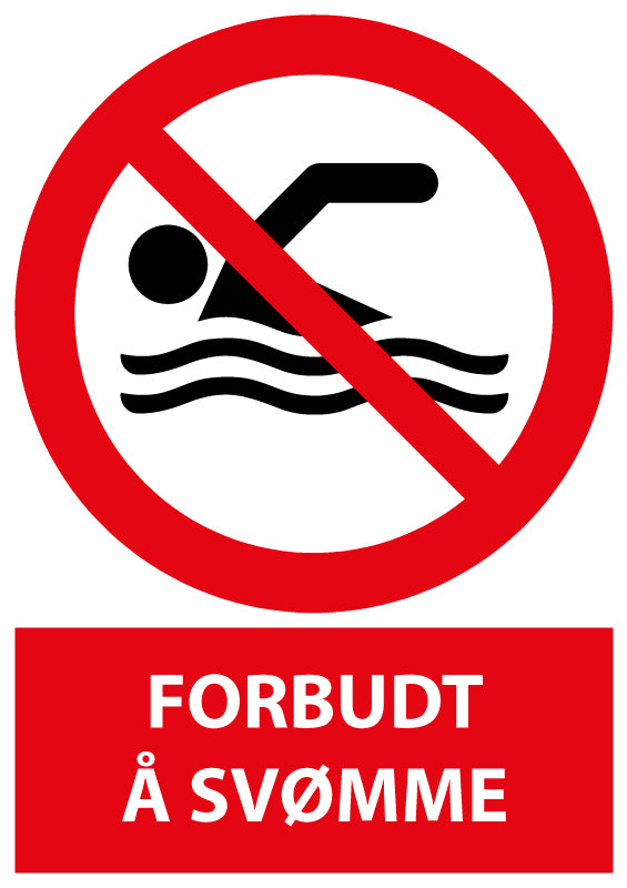 Forbudt å svømme