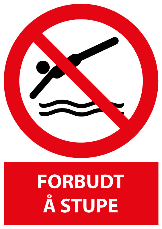 Forbudt å stupe