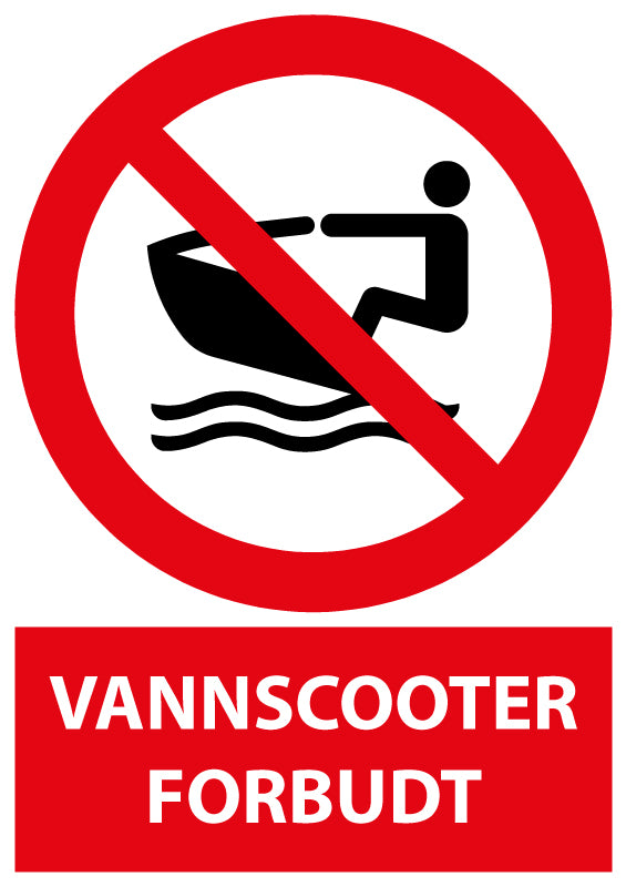Vannscooter forbudt