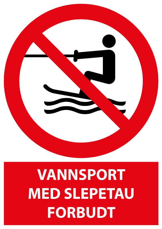 Vannsport med slepetau forbudt