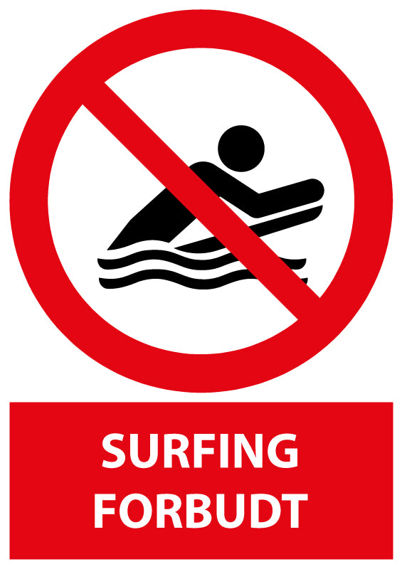 Surfing forbudt