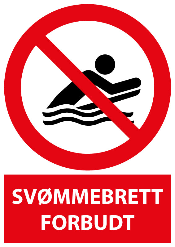 Svømmebrett forbudt