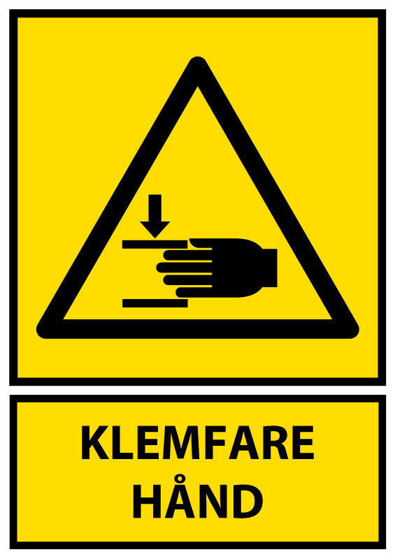 Klemfare hånd