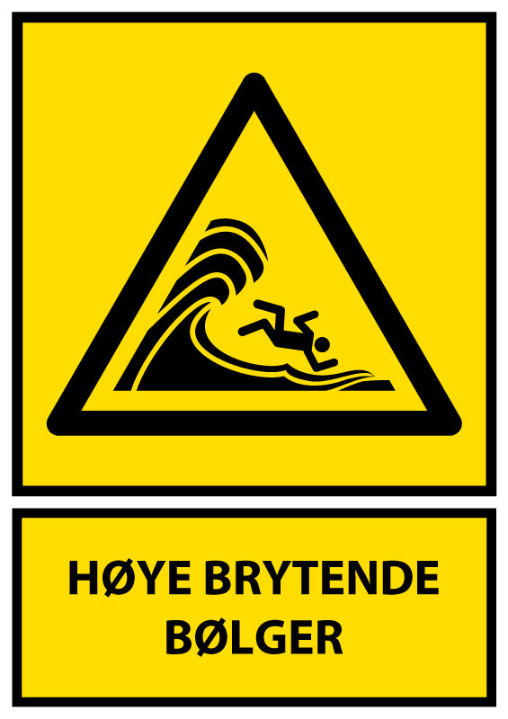 Høye brytende bølger