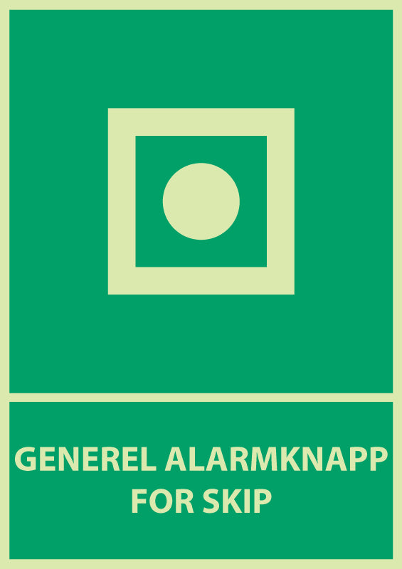 Generel alarmknapp for skip