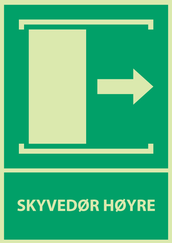 Skyvedør høyre