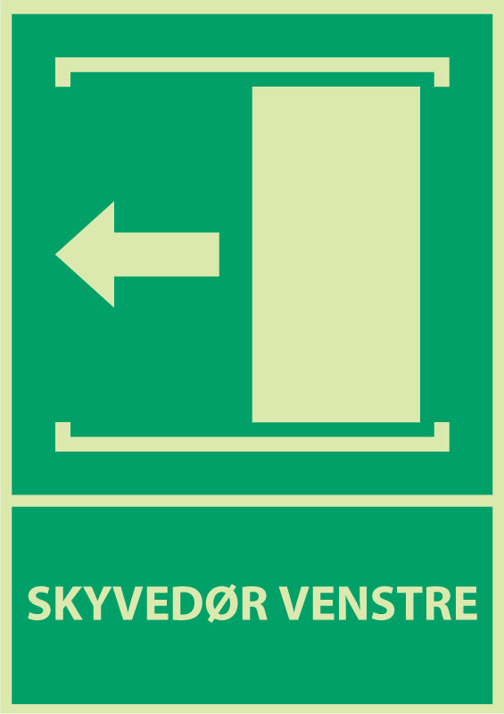 Skyvedør venstre