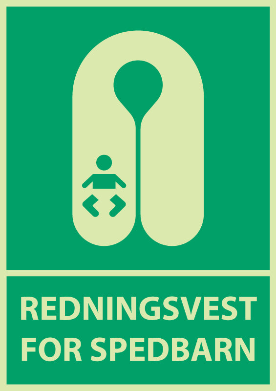 Redningsvest for spedbarn