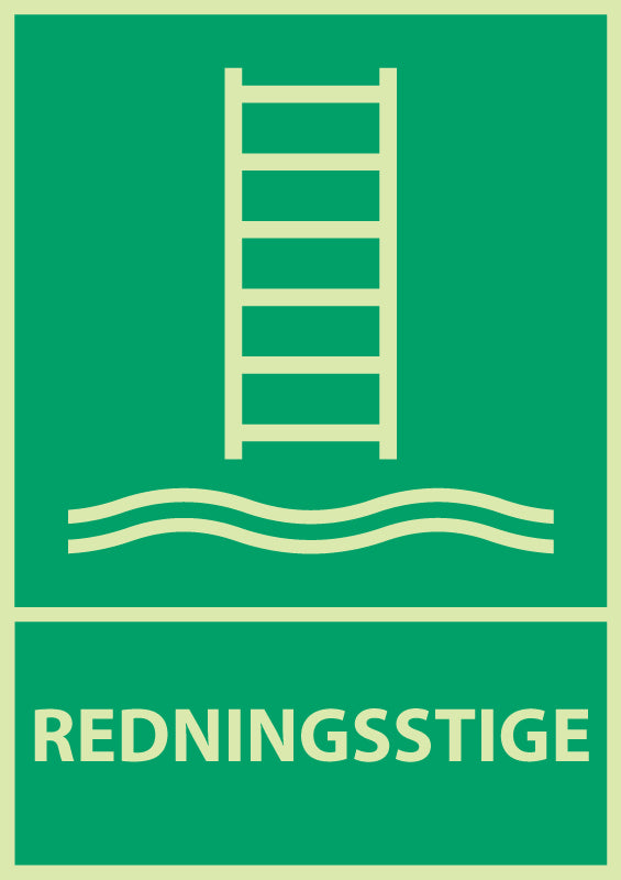 Redningsstige – nødskilt ISO 7010 E053 (bilde 3)