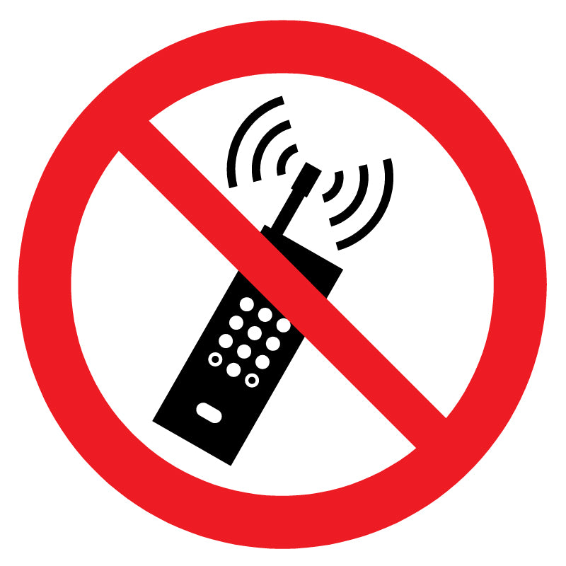 Forbudt med aktivert mobiltelefon