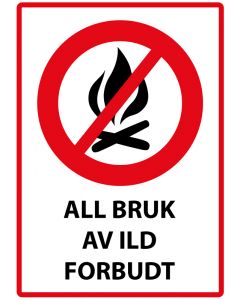 All bruk av ild forbudt