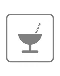 Cocktailbar-Klistremerke 15x15 cm-Sølv
