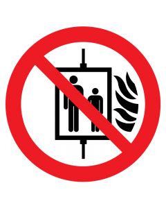 P020 Forbudt å bruke heisen ved brann